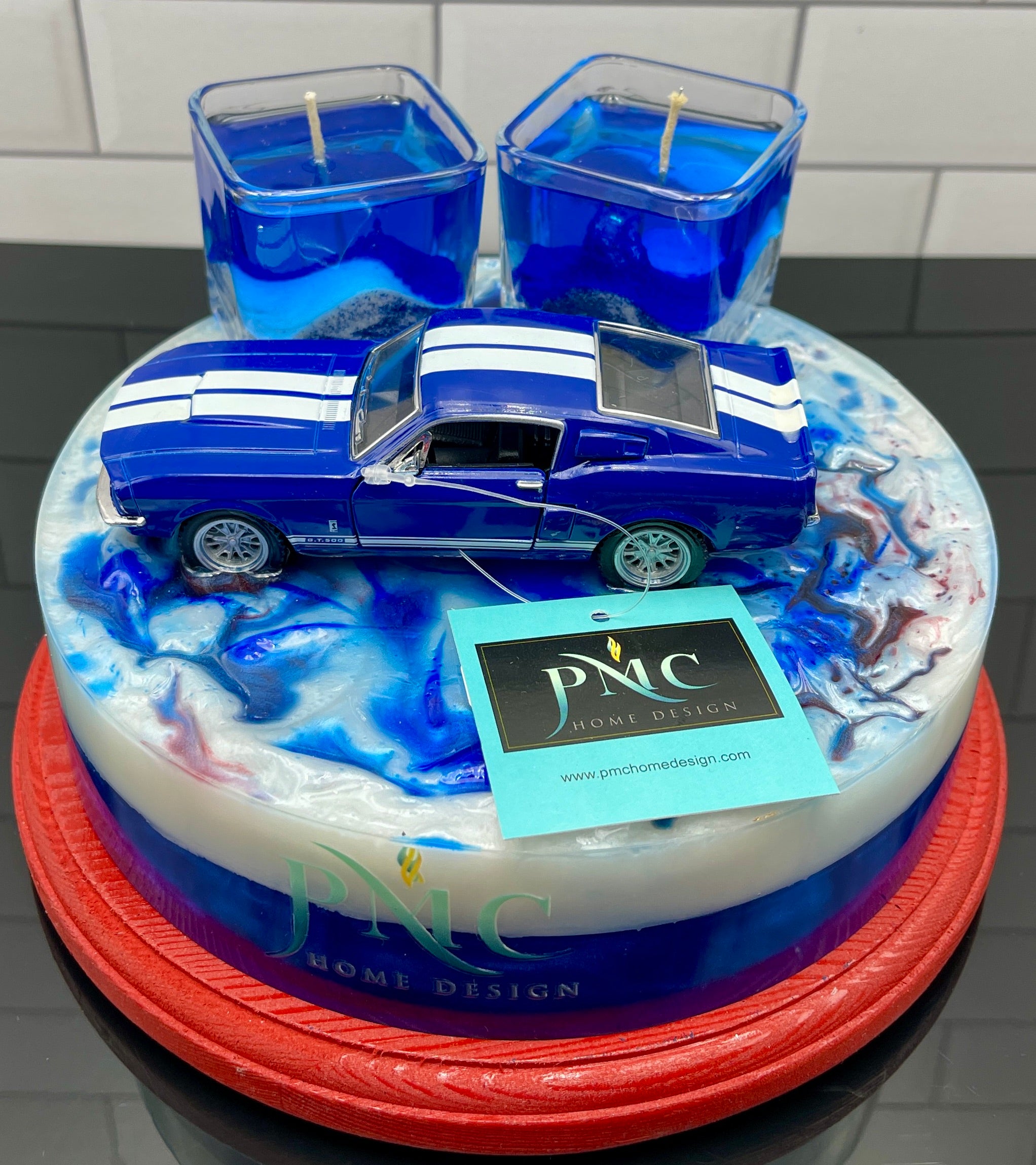 1967 Ford Shelby Mustang Candle Centerpiece
