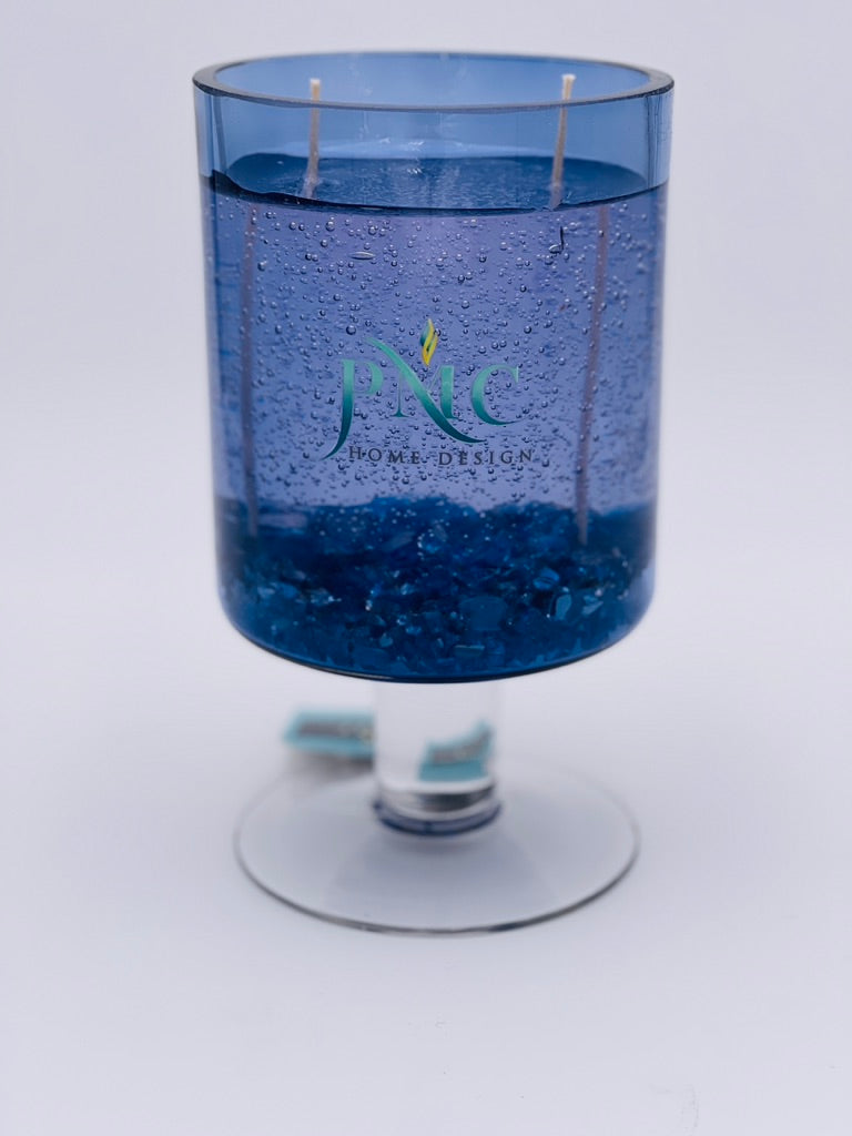 Beautiful Blue Candle Vase