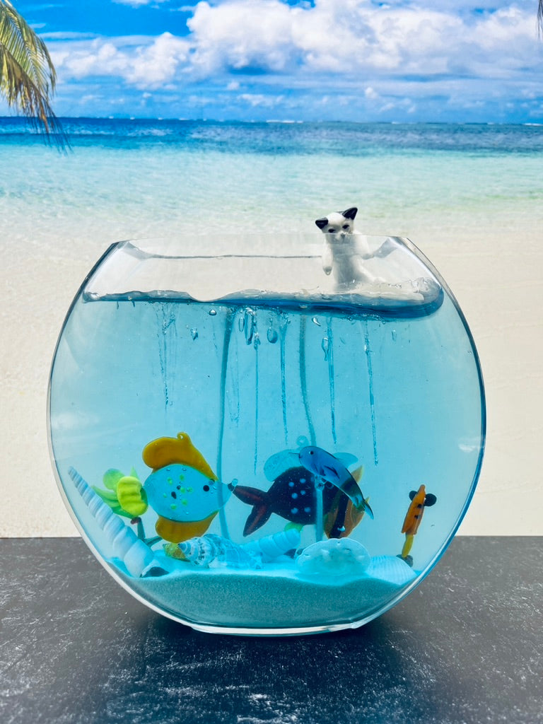 Fish Bowl with a Nosy Cat