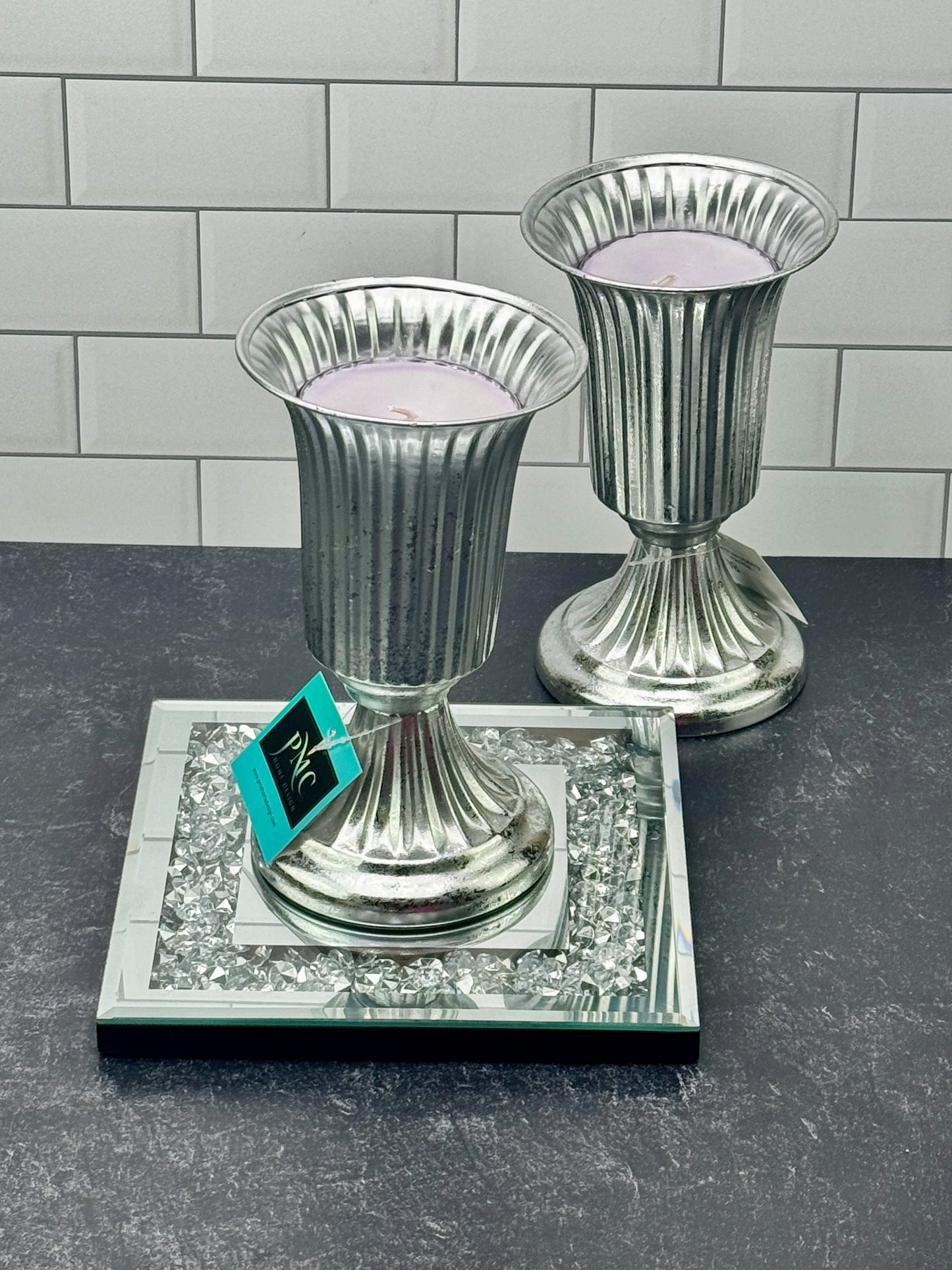 Silver Serenity Candles