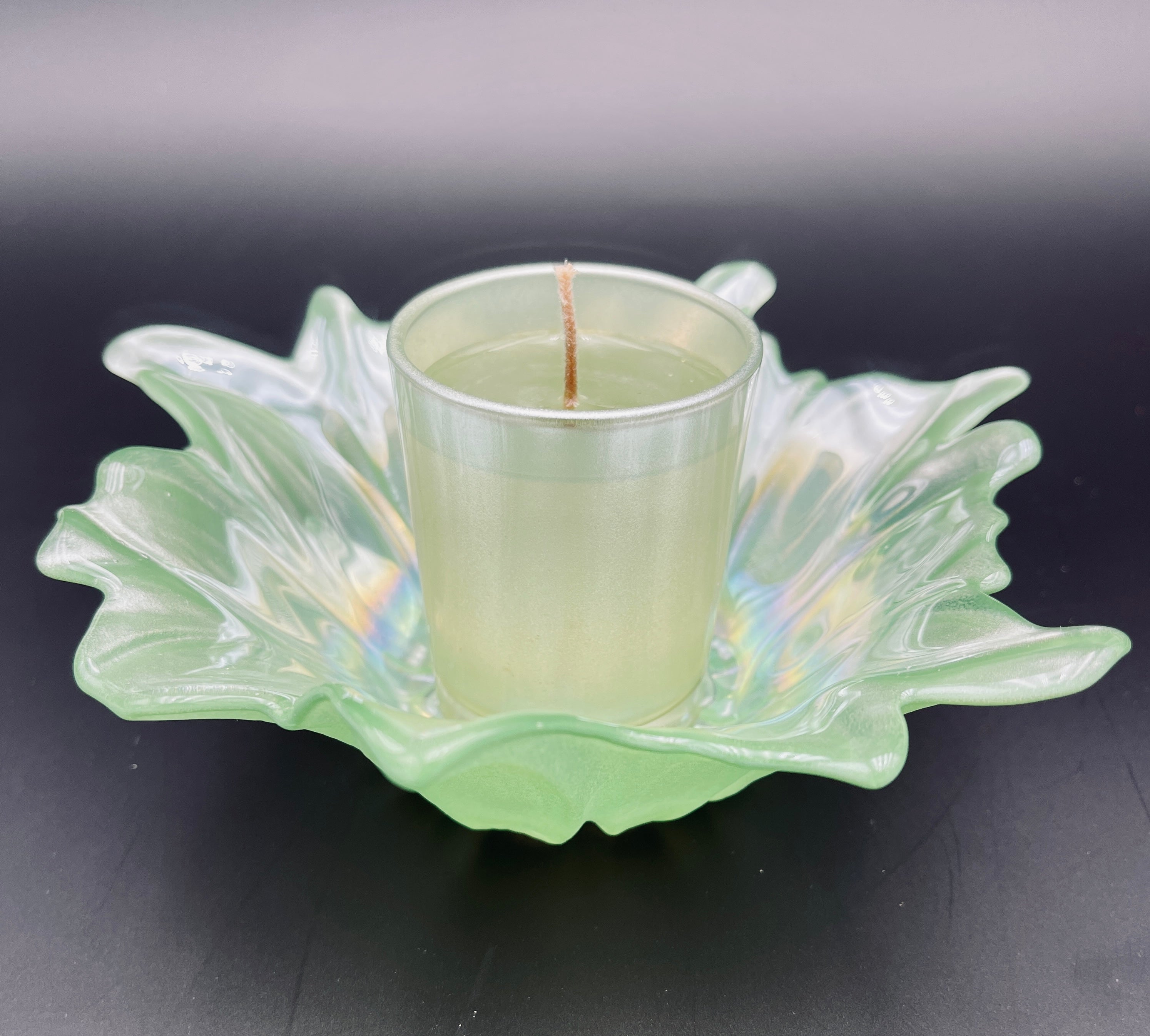 Mint Green Blooming Candles