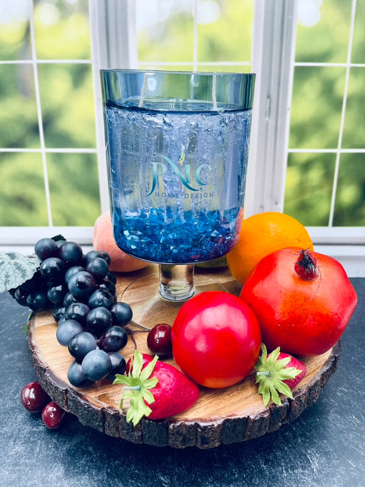 Beautiful Blue Candle Vase