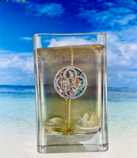 Tan Candle with Embellishment