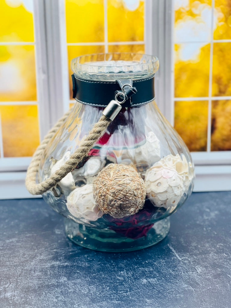 Burgundy Bliss Lantern Candle