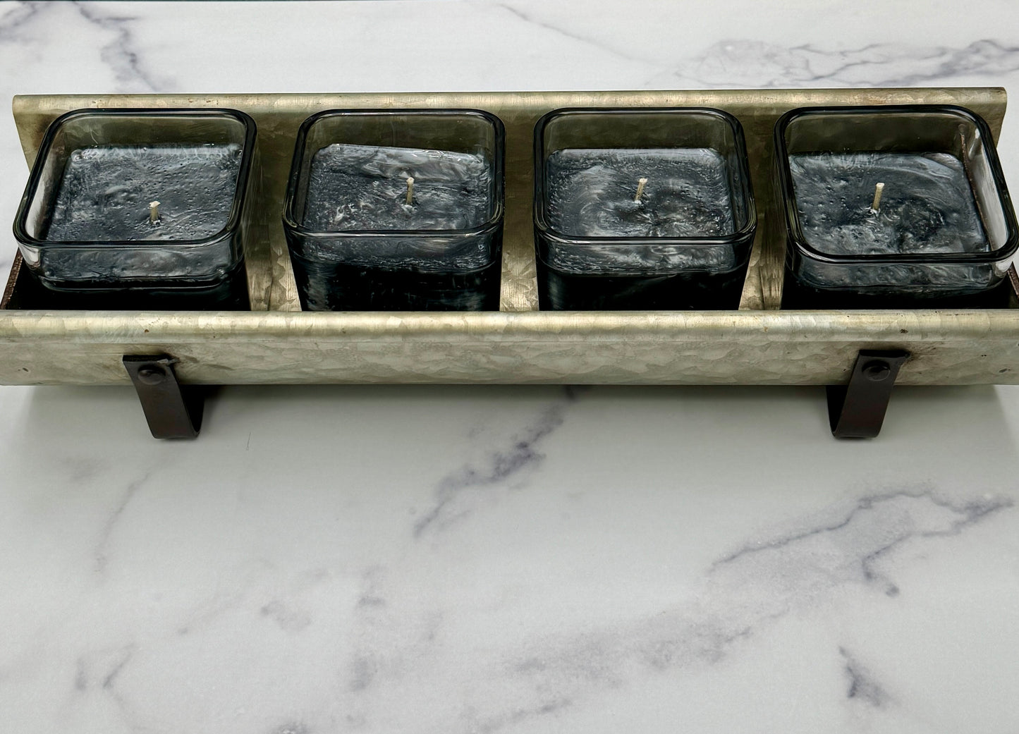 Rustic Charm Metal Candle Holder