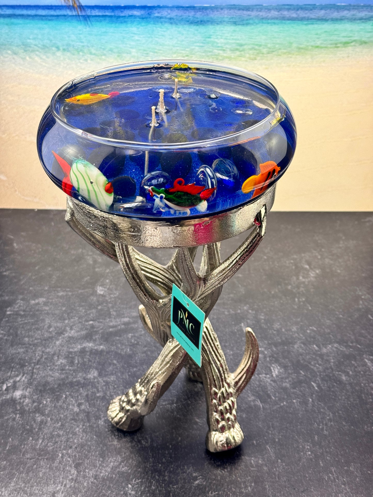 Branching Aquatic Glow Candle