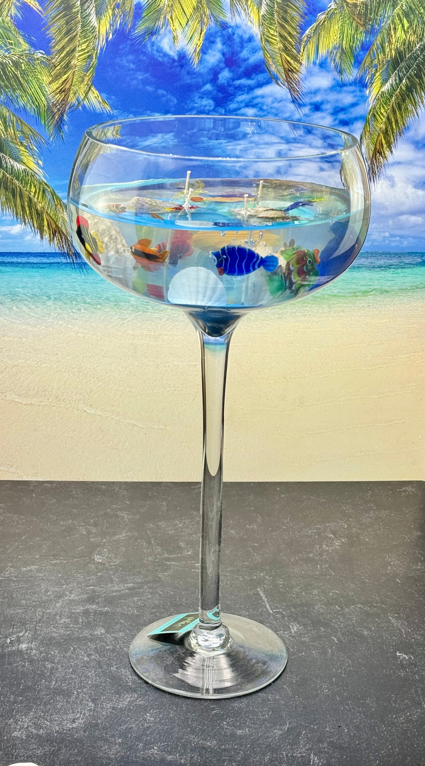 Seaside Serenity Oversized Fish Bowl Candle