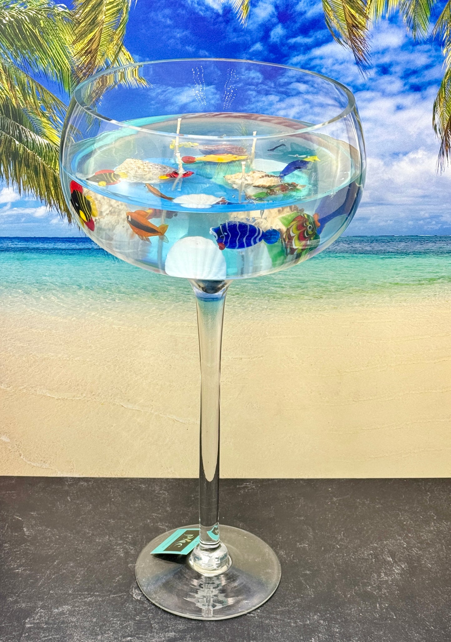 Seaside Serenity Oversized Fish Bowl Candle