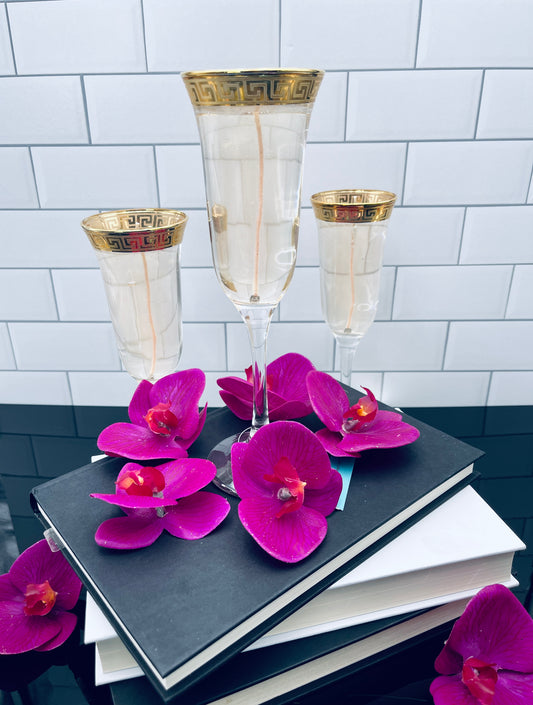 Italian Design Champagne Glass Candles