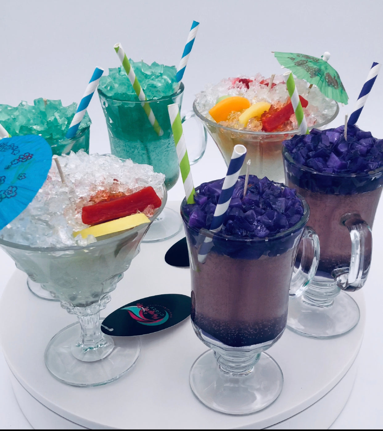 Fruity Mugs w/Ice Cubes