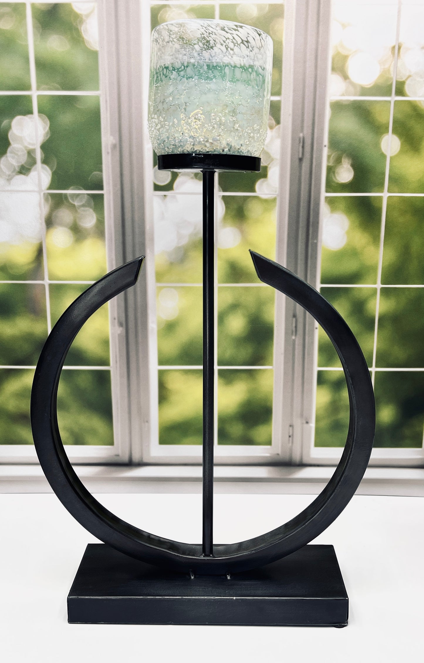 Polished Metal Candle Stand