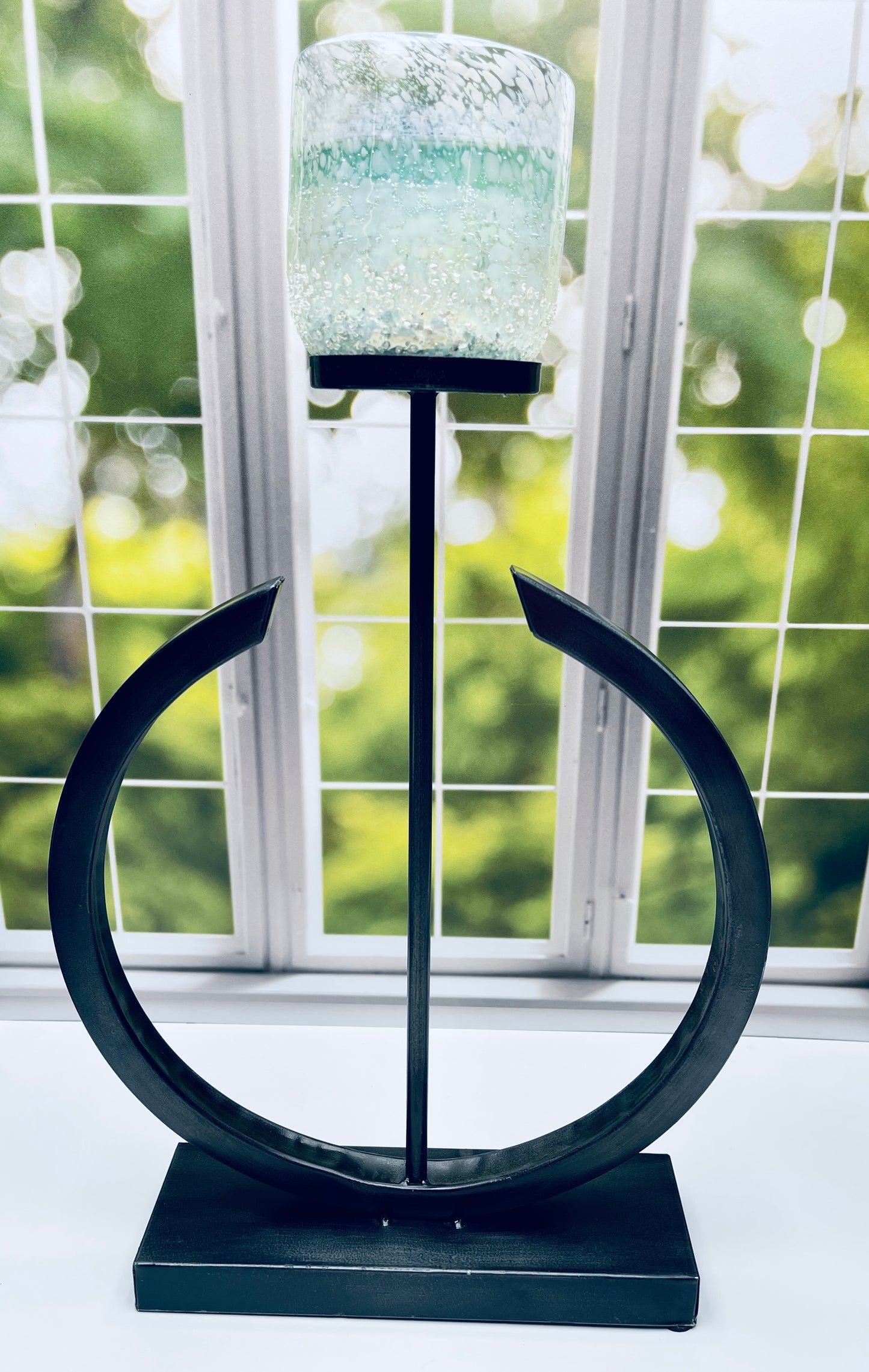 Polished Metal Candle Stand